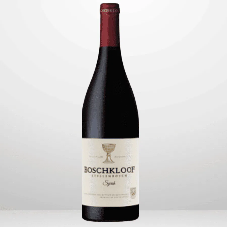 Boschkloof Syrah 2021 bottle with a red capsule and white label