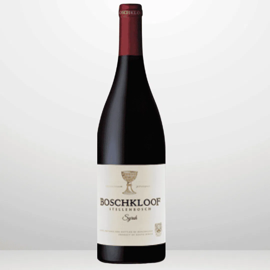 Boschkloof Syrah 2021 Bottle With A Red Capsule And White Label