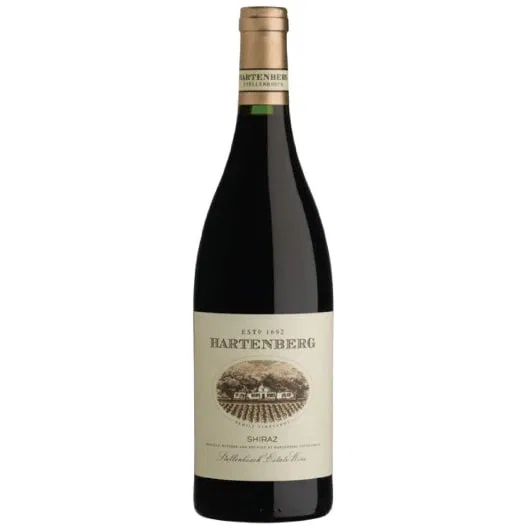 Hartenberg Shiraz From Stellenbosch, Showcasing Rich South African Flavors.