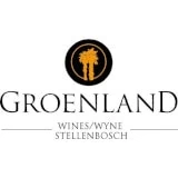 Groenland Wines logo featuring palm trees, Stellenbosch.