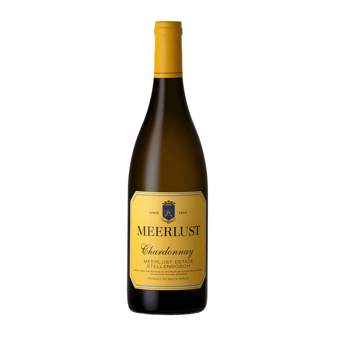 Meerlust Chardonnay From Stellenbosch, South African Wine Bottle.