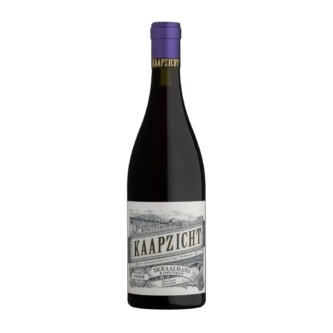 Kaapzicht Skraalhans Pinotage 2023 1 Kaapzicht Skraahlhans Pinotage From Stellenbosch, Showcasing Rich Flavors.