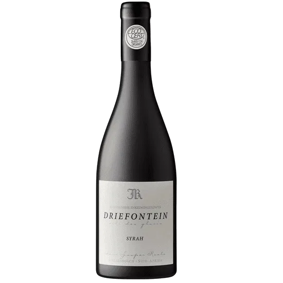 Driefontein Syrah from Stellenbosch, showcasing rich South African wine heritage.