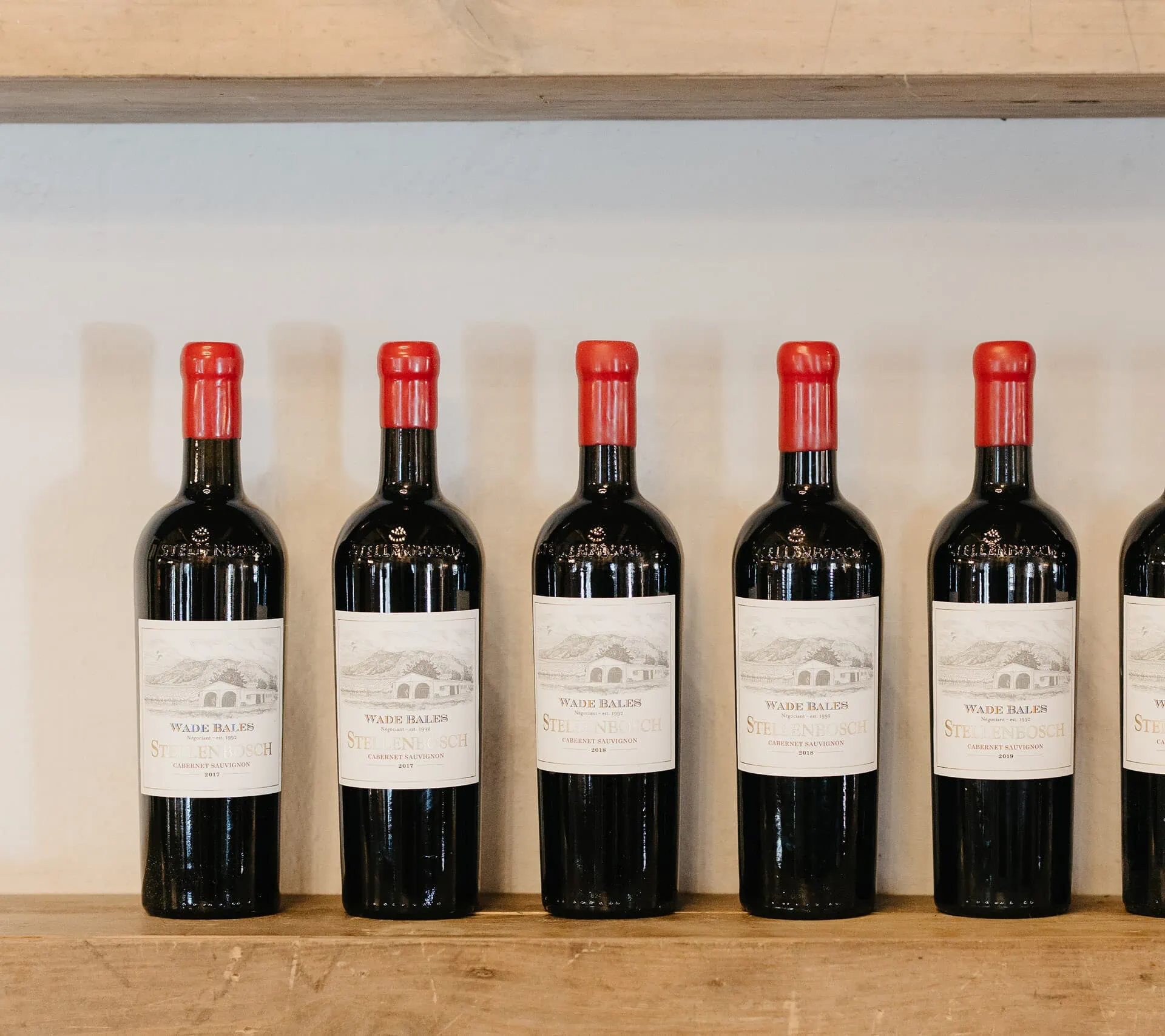 Bottles Of Wade Bales Cabernet Sauvignon From Stellenbosch.