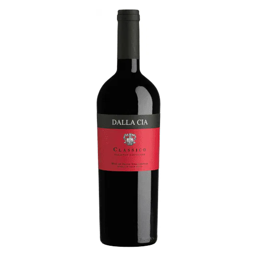 Dalla Cia Classico Cabernet Sauvignon bottle from Stellenbosch, South Africa.