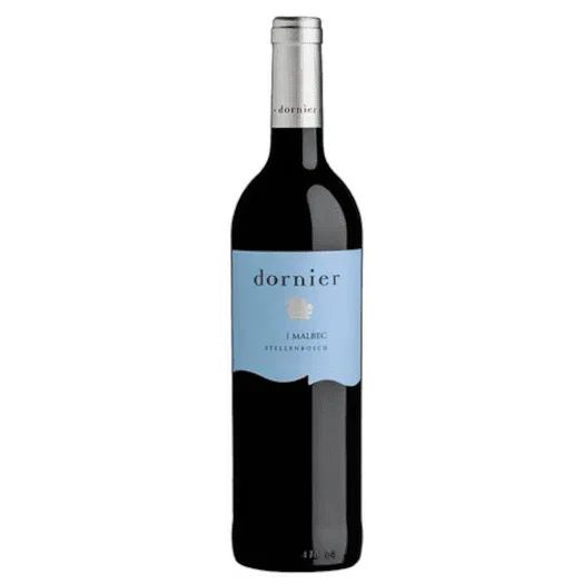 Dornier Malbec wine bottle from Stellenbosch, South African wine.
