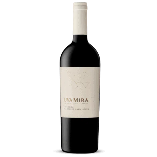 Uva Mira Cabernet Sauvignon from Stellenbosch, showcasing elegant design.