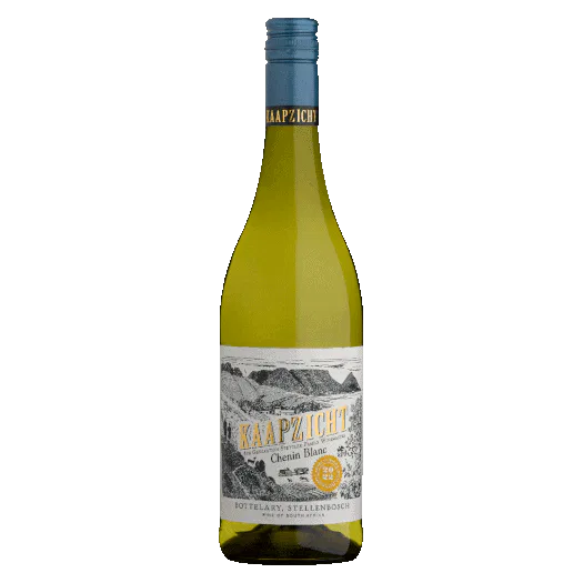 Bottle of Kaapzicht Chenin Blanc 2025 showing ripe quince, pineapple and fresh stone fruit character.