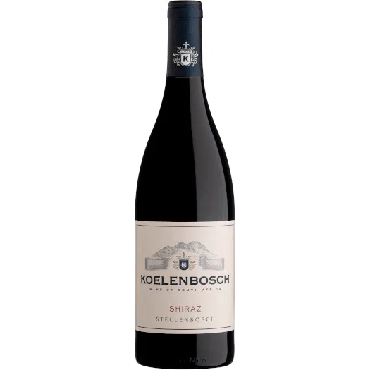Shiraz bottle from Koelenbosch, Stellenbosch, South Africa.