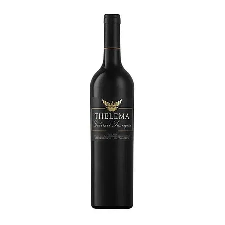 Thelema Cabernet Sauvignon 2019 Estate Wine Bottle From Stellenbosch, South Africa.