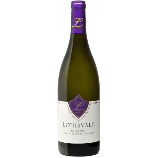 Bottle of Louisvale Chavant 2024 with lightly oaked Chardonnay texture, ripe peach and smooth citrus freshness.
