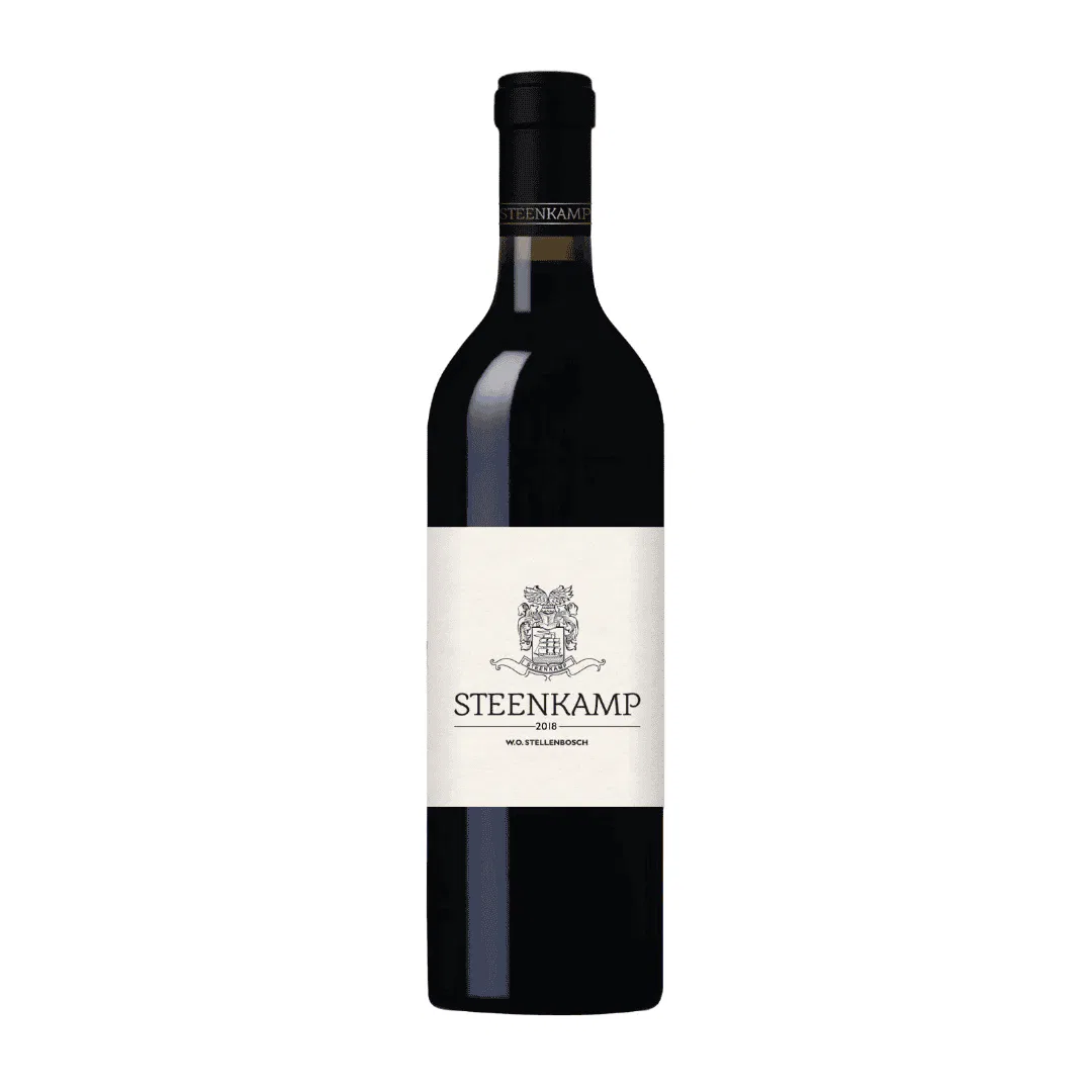 Steenkamp 2018 Stellenbosch Red Wine Bottle.