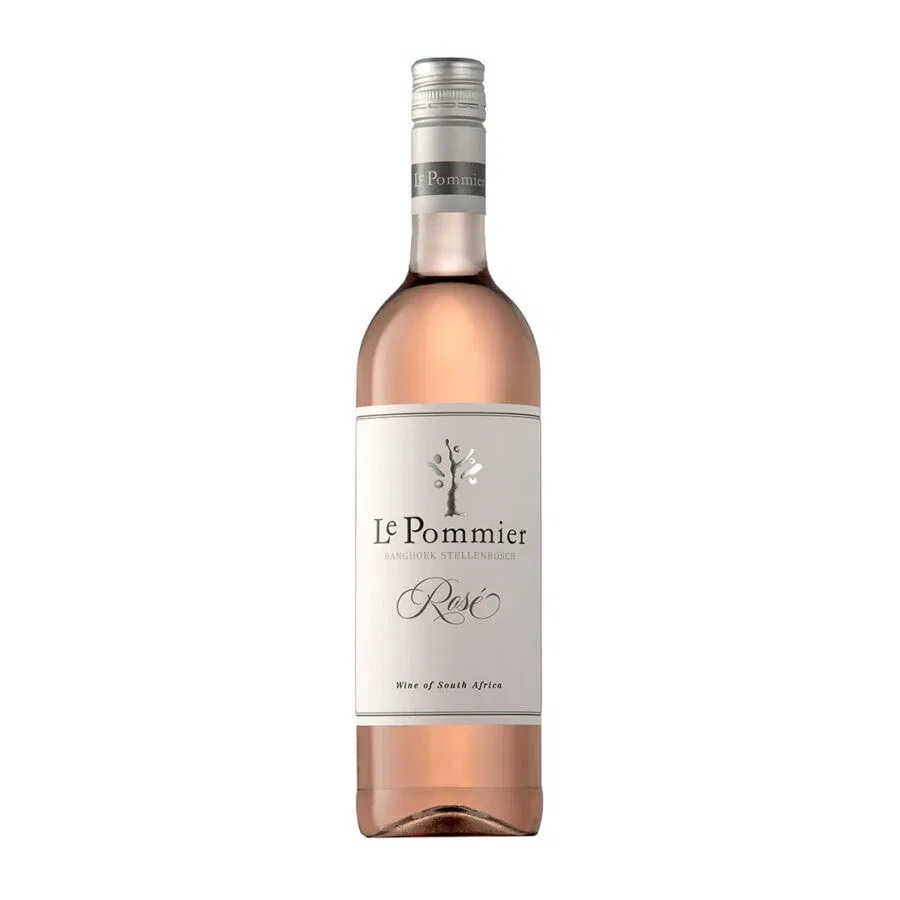 Le Pommier Rosé from Stellenbosch, a refreshing South African wine.