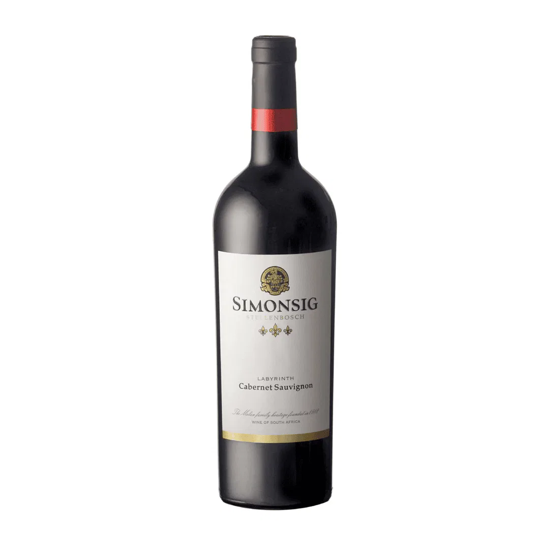 Cabernet Sauvignon From Simonsig, Stellenbosch, Showcasing Rich Flavors.