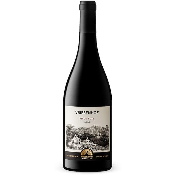 bottle of Vriesenhof Pinot Noir 2020, 2022 wine