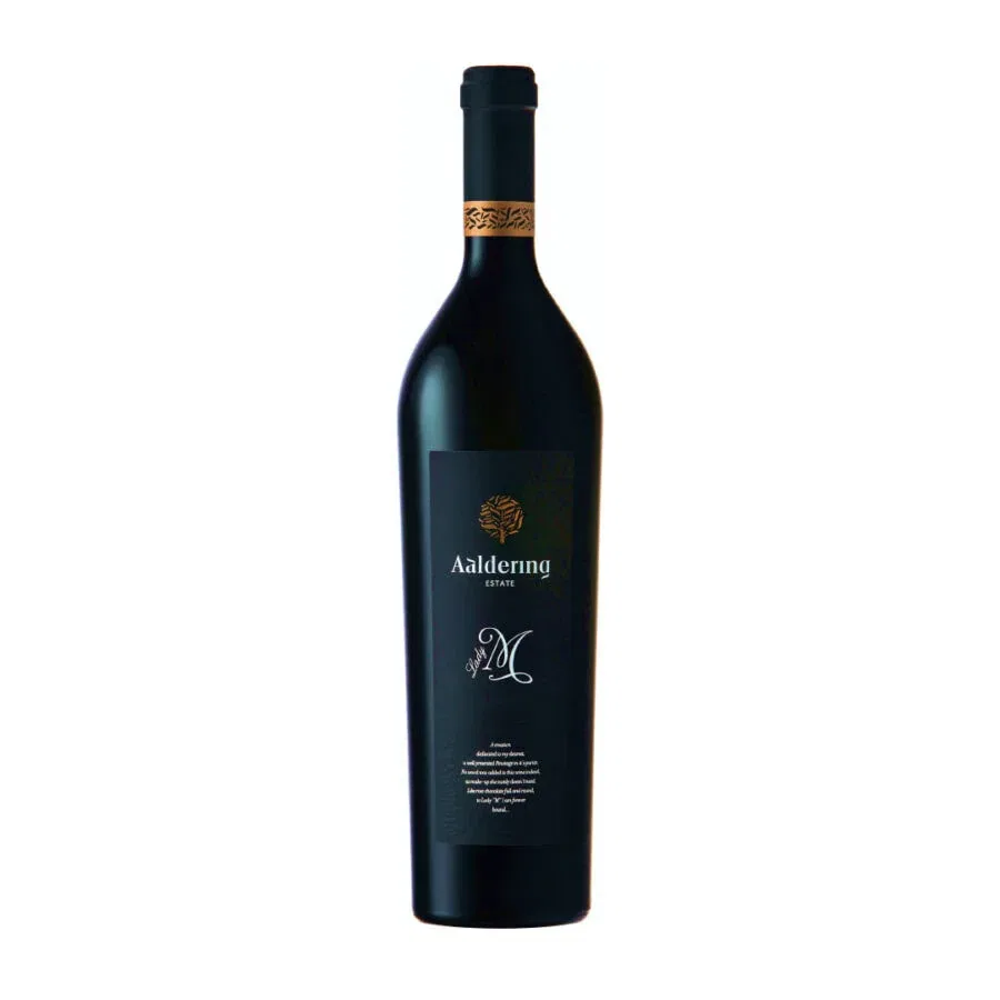 Aaldering Estate Cabernet Sauvignon bottle showcasing Stellenbosch wine elegance.