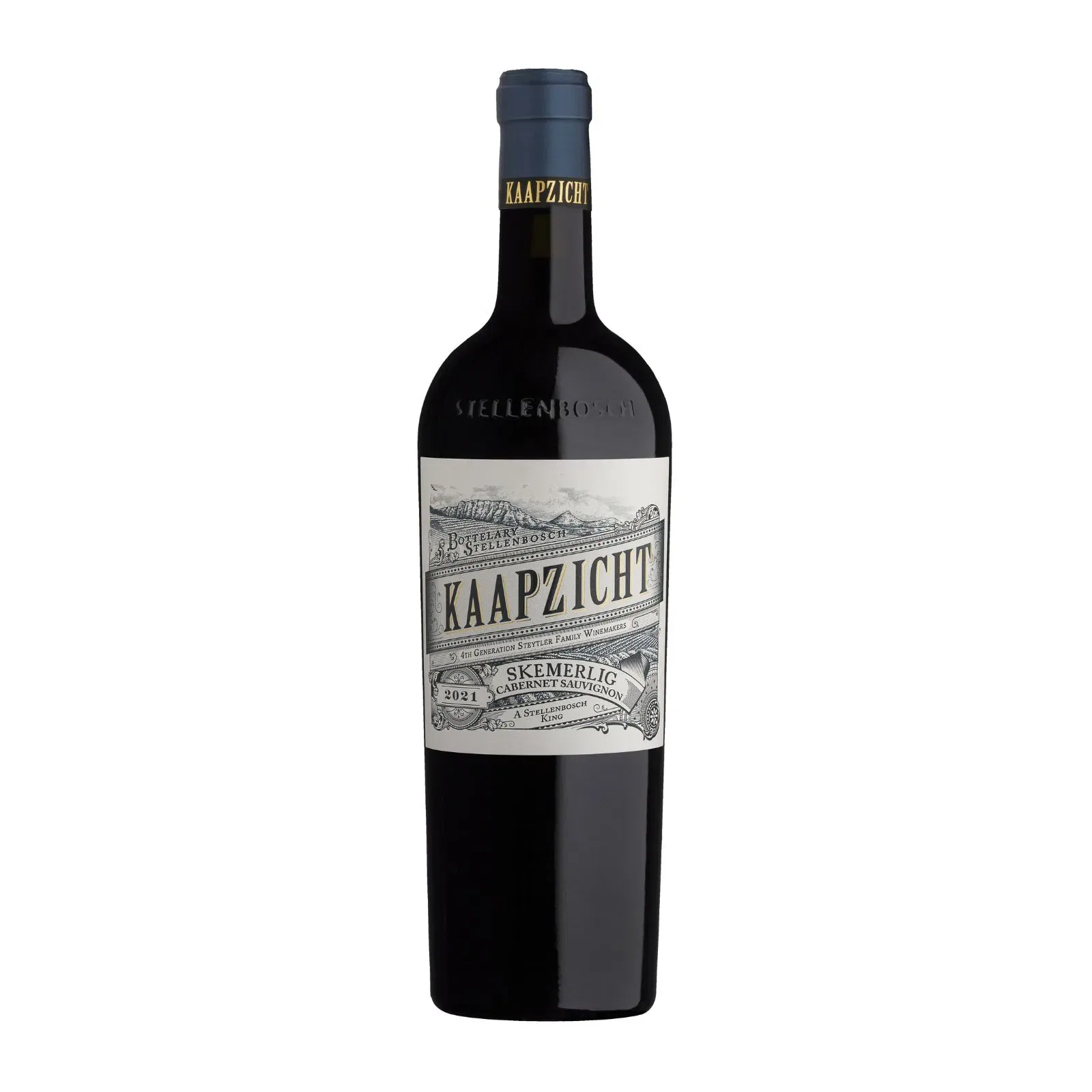 Kaapzicht Skemerlig Cabernet Sauvignon 2021 1 Bottle Of Kaapzicht Skemerlig Cabernet Sauvignon 2021-2022 With Dark Fruit Core, Herbal Notes And Fine Tannin Grip.