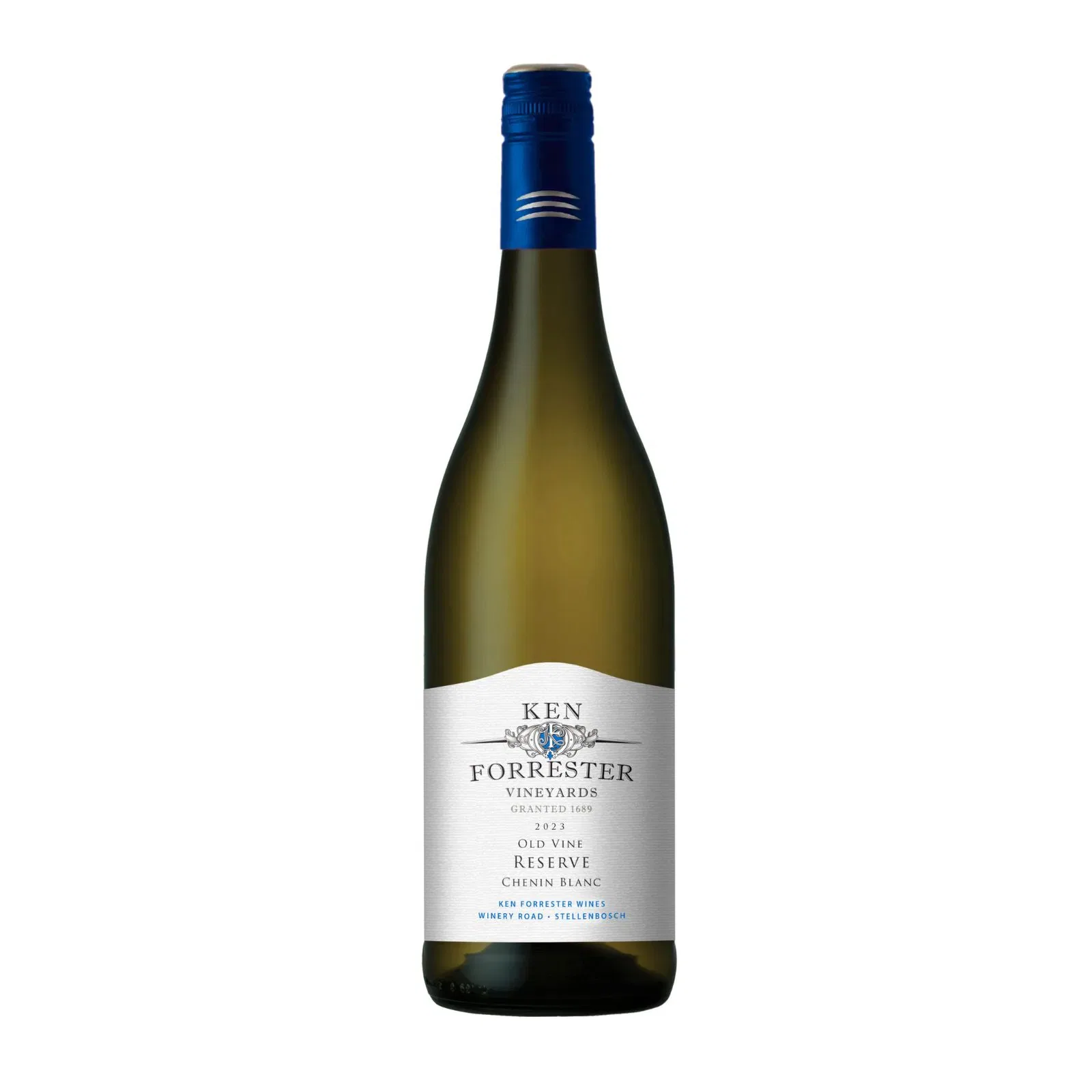 Ken Forrester Old Vine Reserve Chenin Blanc 2025 1 Bottle Of Ken Forrester Old Vine Reserve Chenin Blanc 2025 Displaying A Deep Golden Wine With Smooth, Polished Visual Appearance.