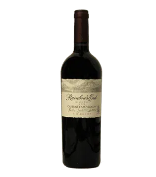 Bottle of Rainbow’s End Cabernet Sauvignon 2023 showing dark fruit depth and refined lingering tannins