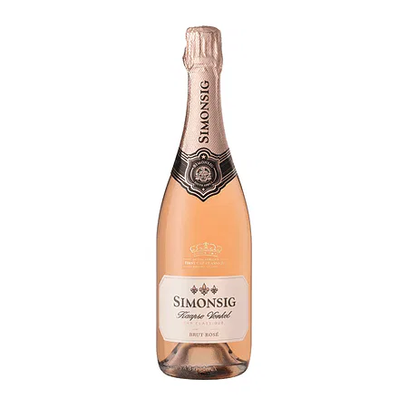 Sparkling Simonsig Kaapse Vonkel Brut Rosé, A Premium South African Wine.