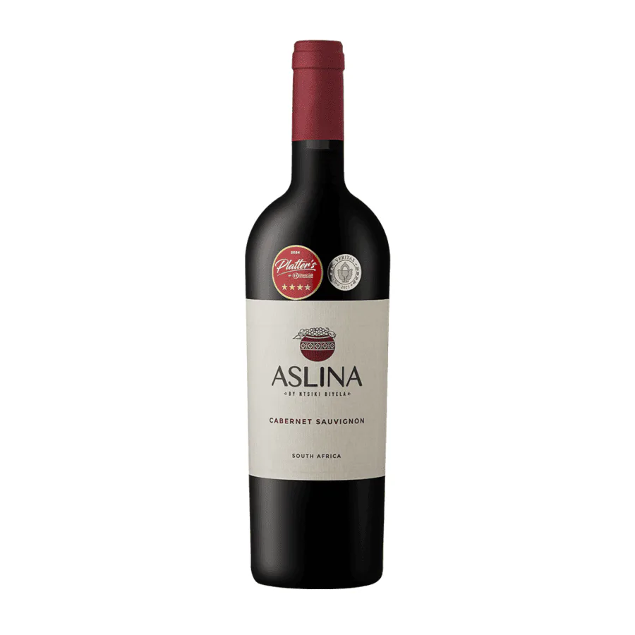 Aslina Cabernet Sauvignon from South Africa with award-winning label.