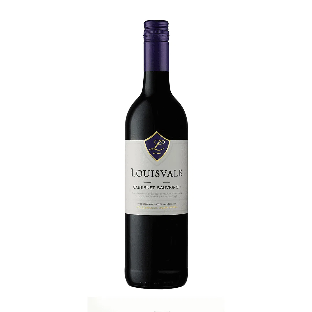 Bottle Of Louisvale Cabernet Sauvignon 2022 With Concentrated Berry Fruit, Plum Notes And Balanced Cabernet Richness.