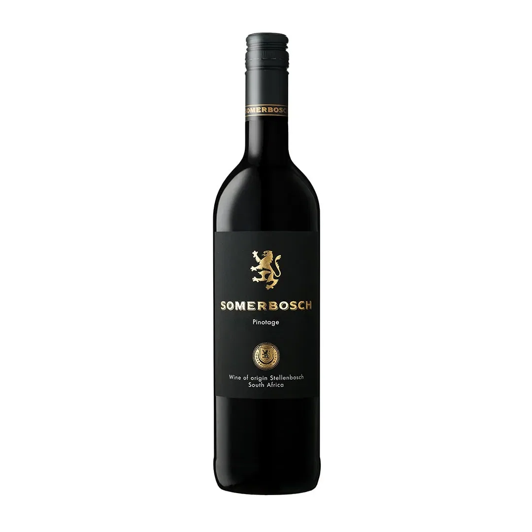Somerbosch Pinotage Wine Bottle From Stellenbosch, South Africa.
