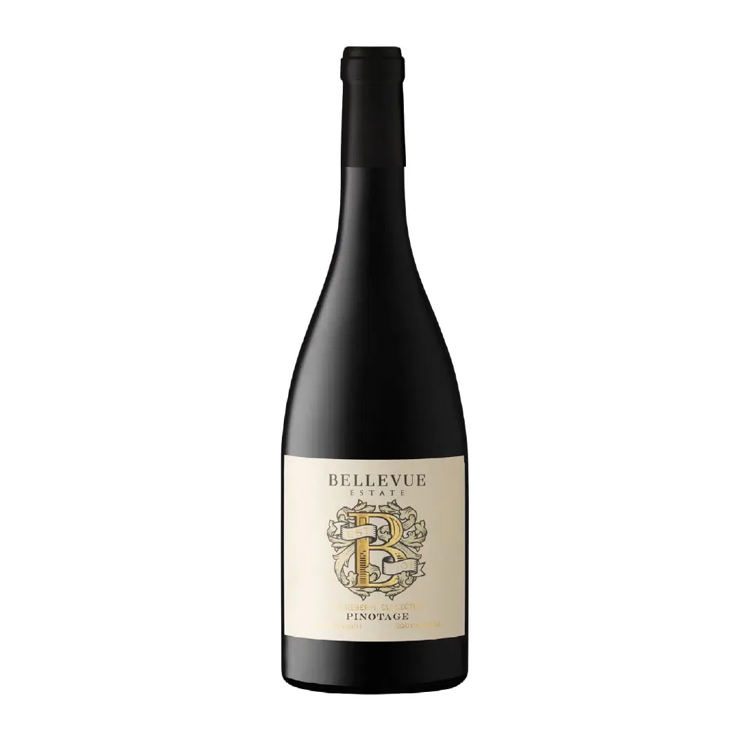 Bellevue Estate Pinotage From Stellenbosch, Showcasing Rich Flavors And Elegant Design.
