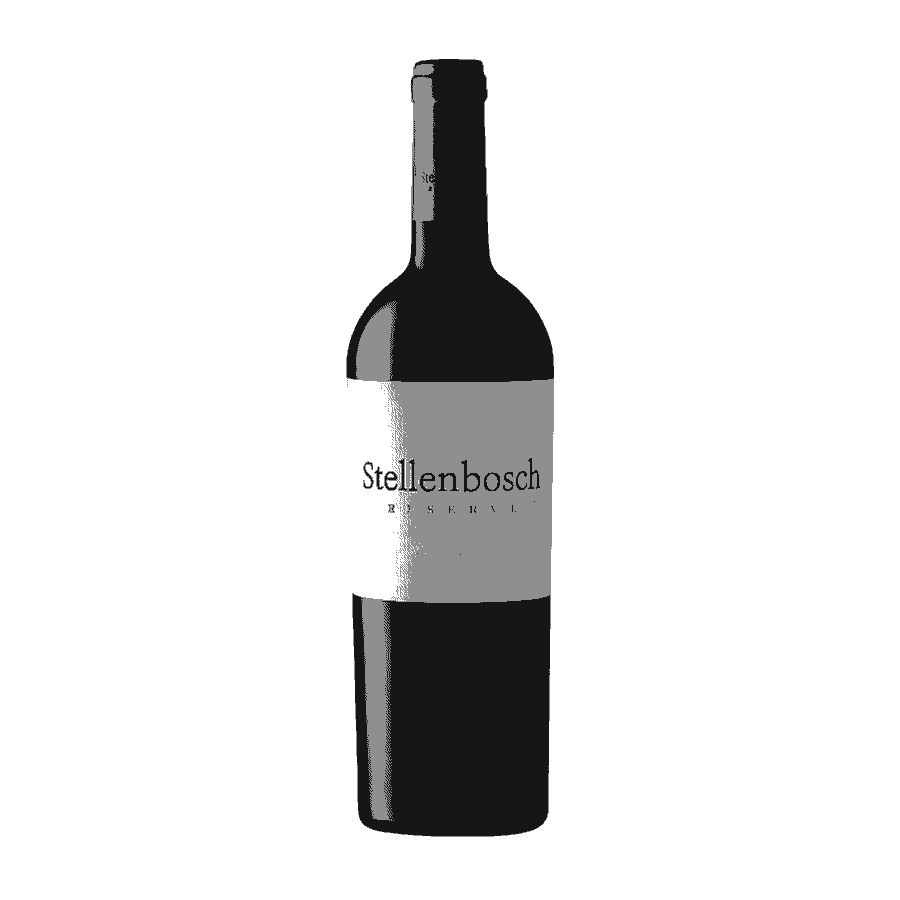 Stellenbosch Reserve Vanderstel red wine bottle from South Africa.
