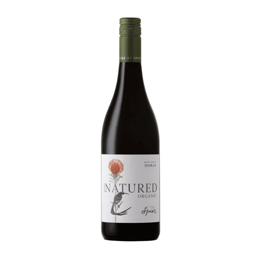 Organic Shiraz from Stellenbosch, showcasing vibrant flavors and rich aromas.