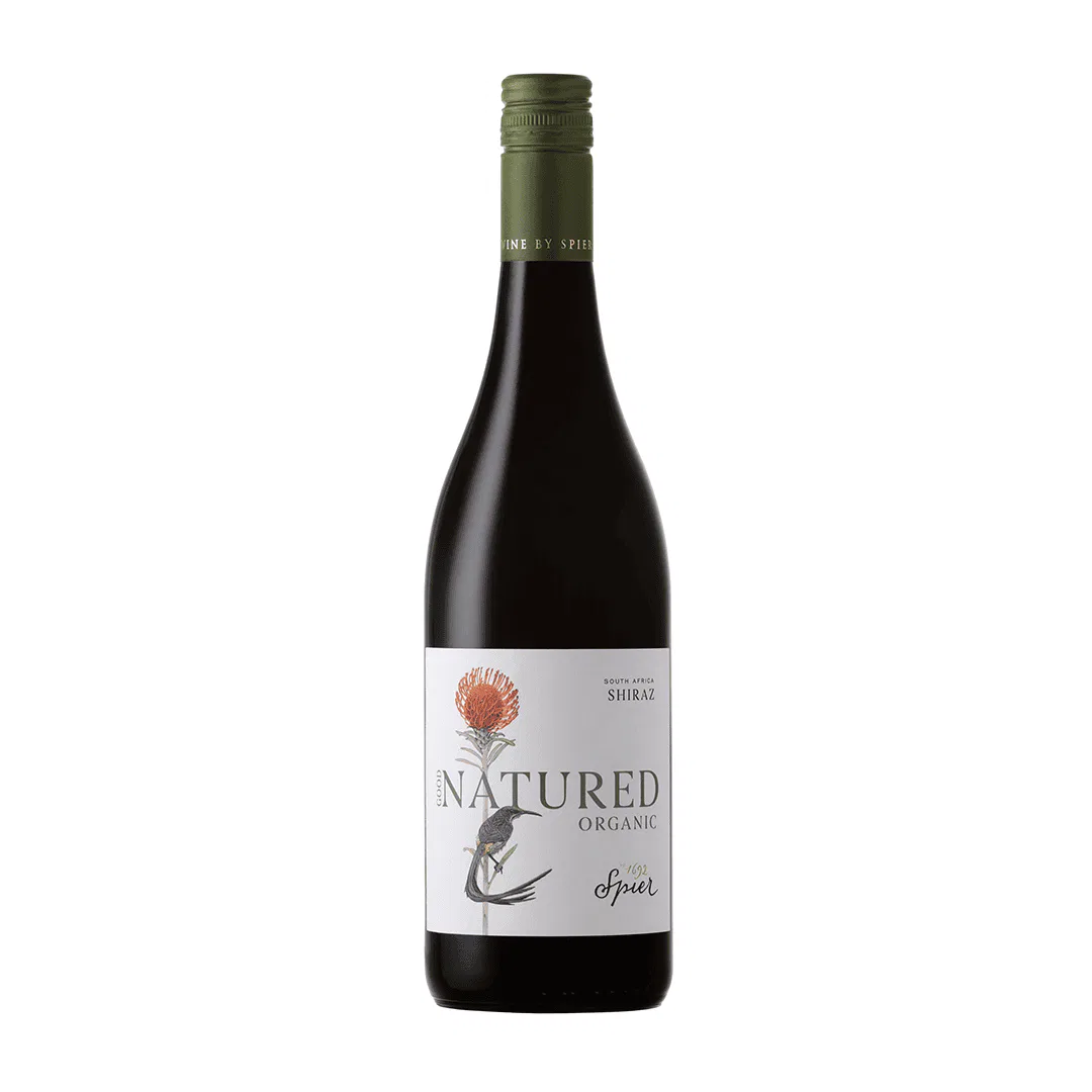 Spier Good Natured Shiraz 2023 1 Organic Shiraz From Stellenbosch, Showcasing Vibrant Flavors And Rich Aromas.
