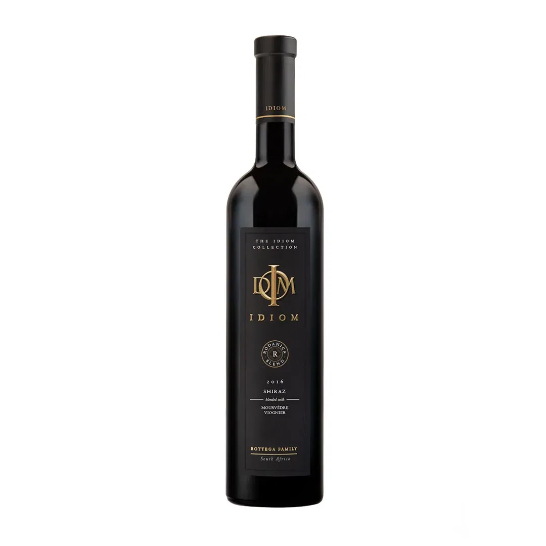 Alt Text: &Quot;2016 Idiom Shiraz From Stellenbosch, South African Wine Collection.&Quot;