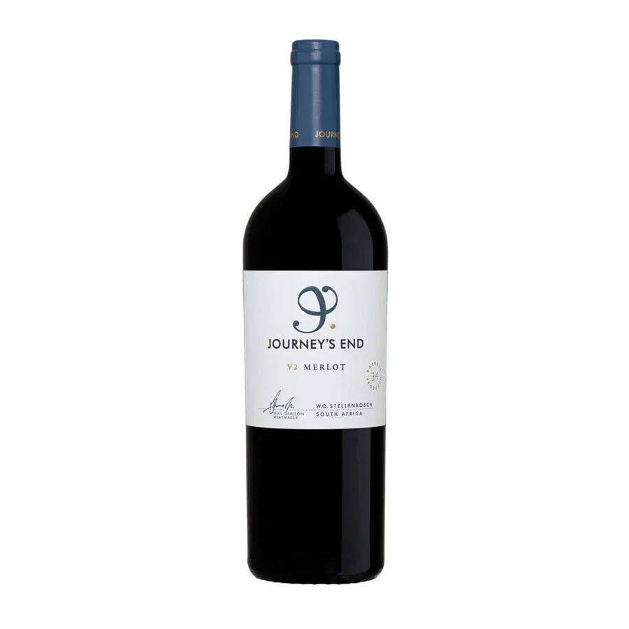 Journey's End V2 Merlot from Stellenbosch, South Africa.
