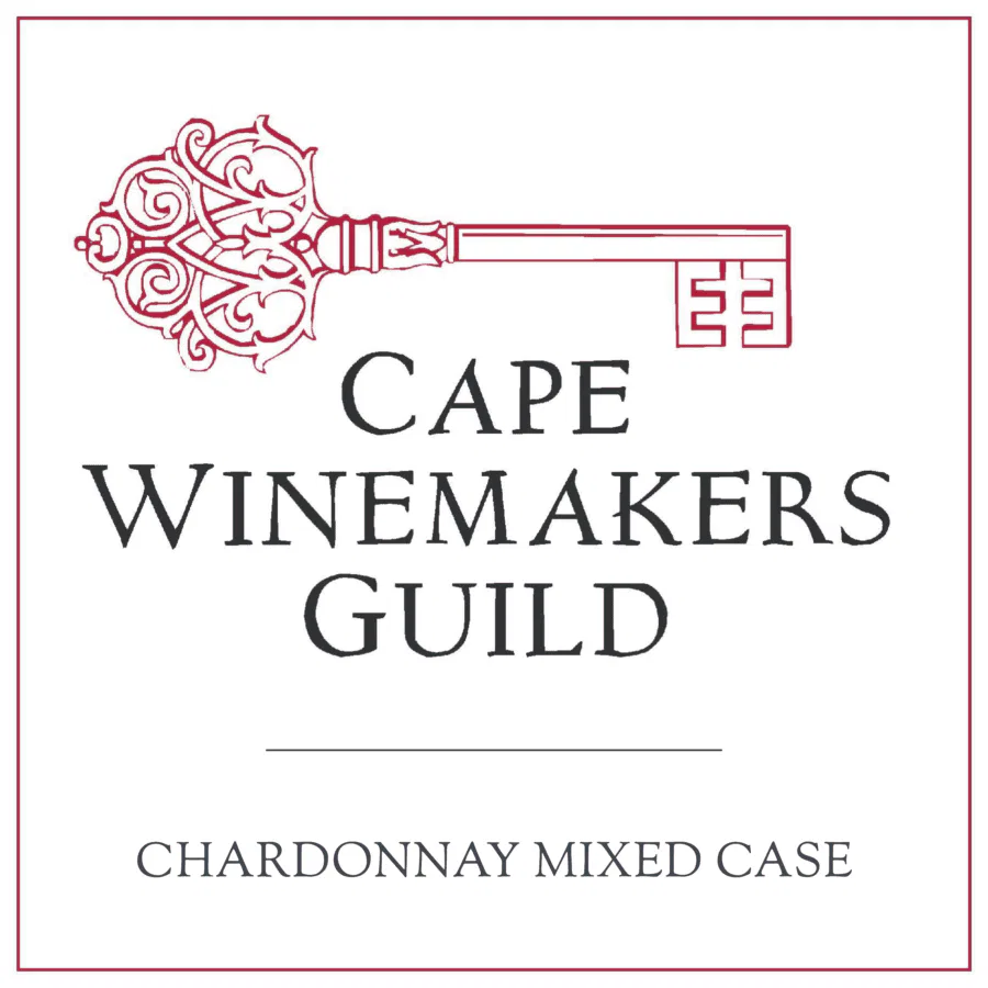Cape Winemakers Guild Chardonnay Mixed Case label featuring elegant design.