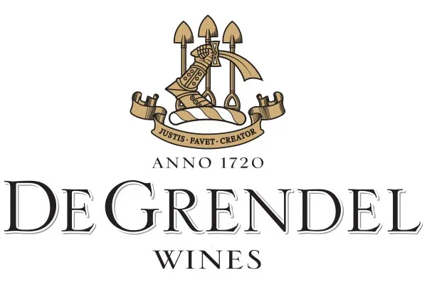 De Grendel Wines logo featuring traditional elements and established since 1720.