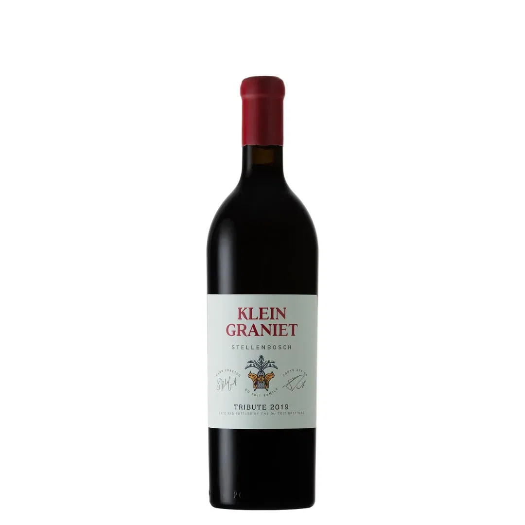 Klein Graniet Tribute 2019 Stellenbosch Red Wine Bottle.
