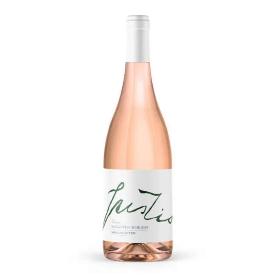 Sangiovese Rosé 2024 from Stellenbosch, showcasing elegant pink hues.