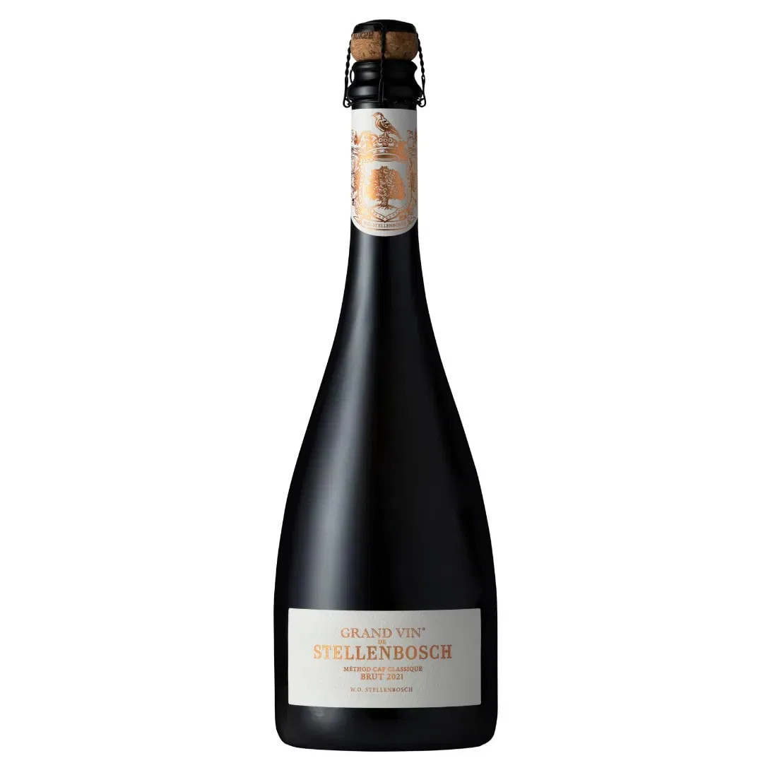 Stellenbosch Grand Vin Méthode Cap Classique Brut 2021 Bottle.