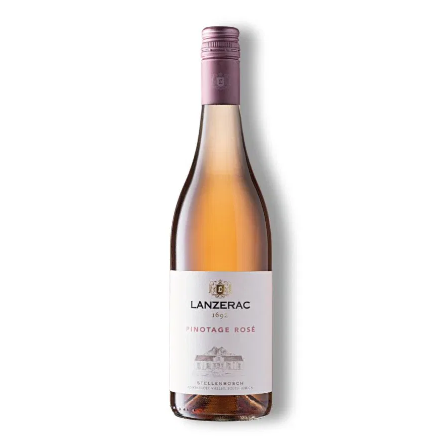 Pinotage Rosé from Lanzerac, showcasing Stellenbosch terroir.