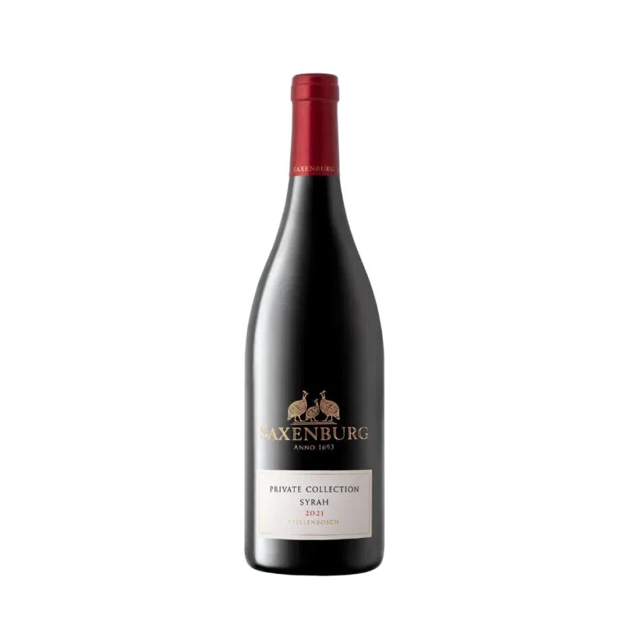 Saxenburg Private Collection Syrah 2021 from Stellenbosch, South African wine.