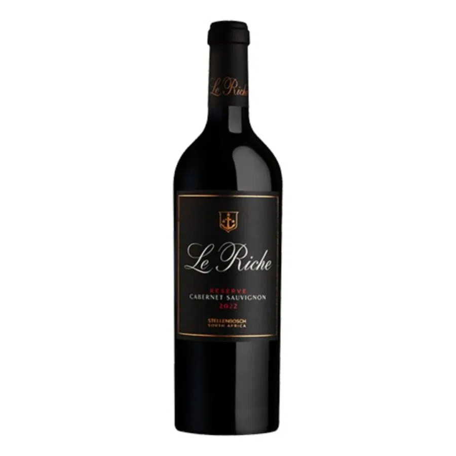 Le Riche Reserve Cabernet Sauvignon 2022 from Stellenbosch, South Africa.