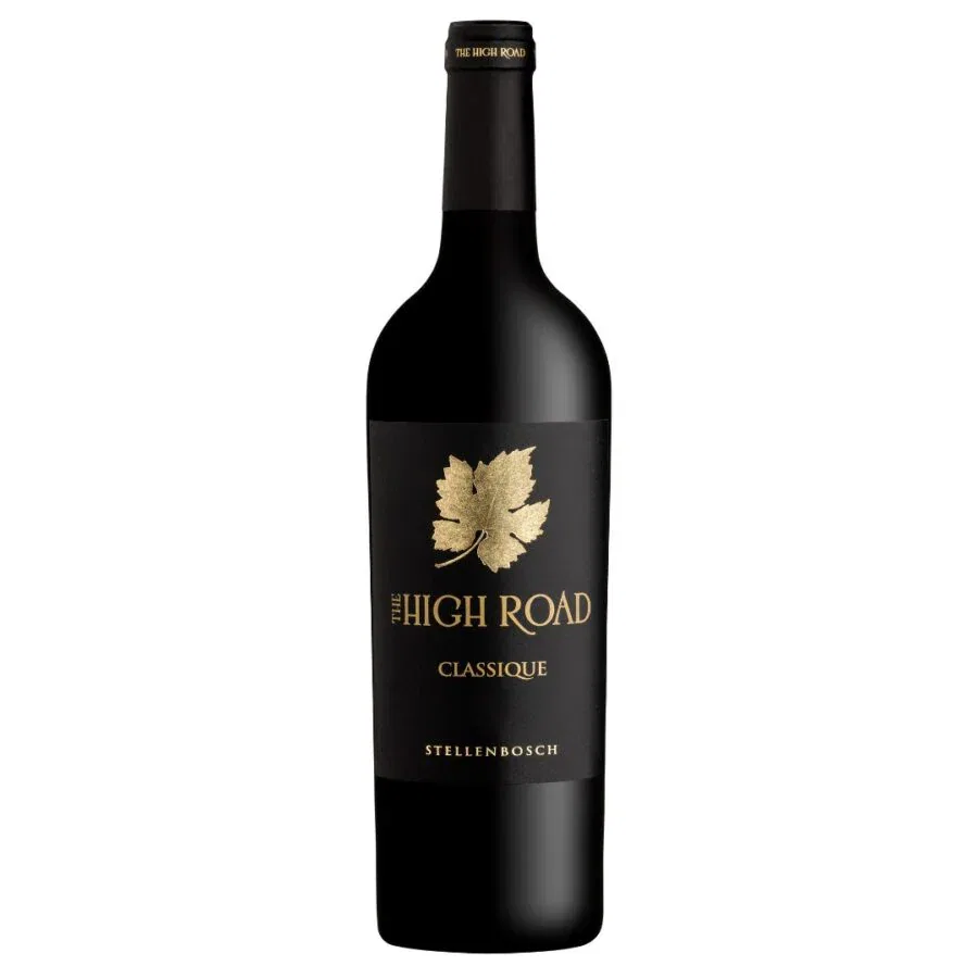 Stellenbosch High Road Classique red wine bottle.