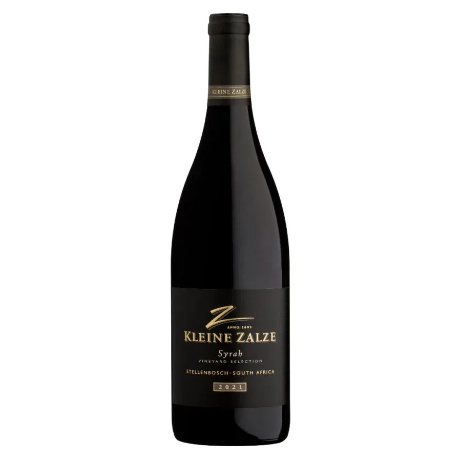 Kleine Zalze Syrah 2021 from Stellenbosch, South Africa.