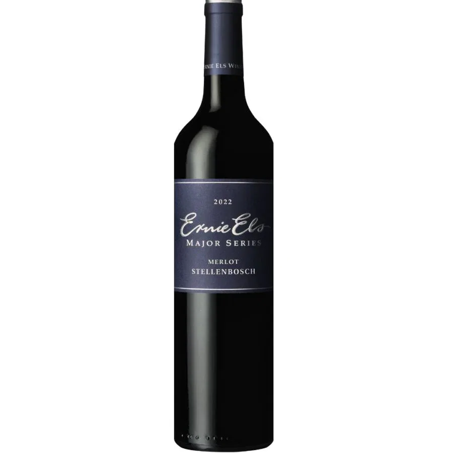 Ernie Els 2022 Major Series Merlot from Stellenbosch, South Africa.
