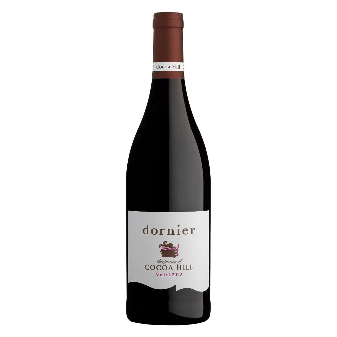 Dornier Cocoa Hill Merlot 2022 1 Dornier Cocoa Hill Merlot 2022 Bottle Showcasing South African Wine Elegance.
