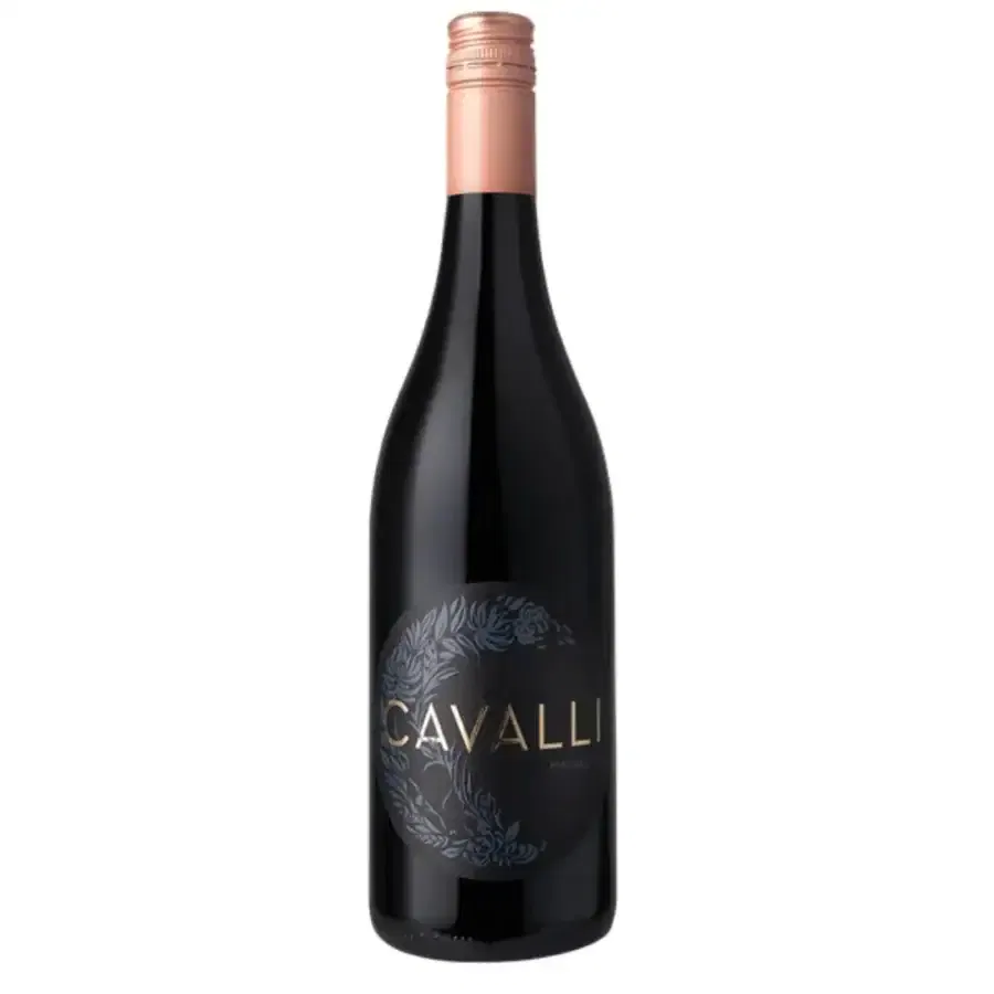 Cavalli Malbec wine bottle from Stellenbosch, showcasing elegant design.