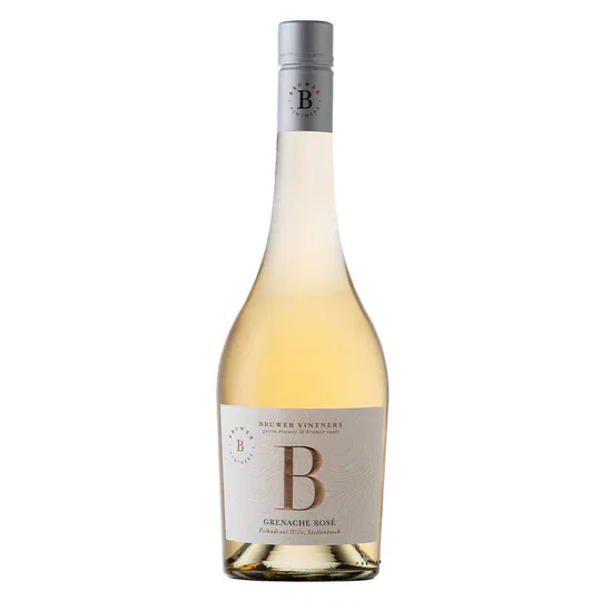 Bruwer Vintners Grenache Rosé 2025, showcasing Stellenbosch wine elegance.