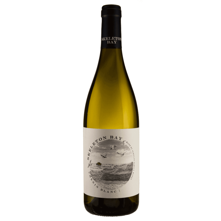 Schultz Skeleton Bay Chenin Blanc 2024 wine bottle with scenic label