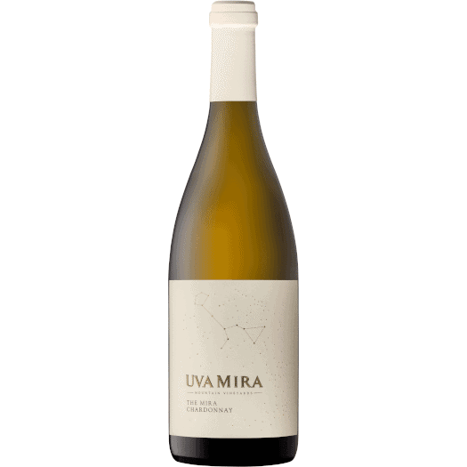 Bottle Of Uva Mira The Mira Chardonnay 2024 Showing Citrus Freshness, Subtle Oak Spice And Refined Chalky Finish