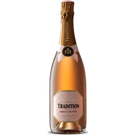 Villiera Tradition Brut Rosé Sparkling Wine Bottle From Stellenbosch.